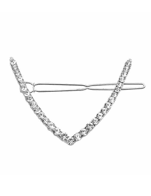 Fashion Chevron Diamond-shaped Alloy Geometric Hollow Alloy Hairpin