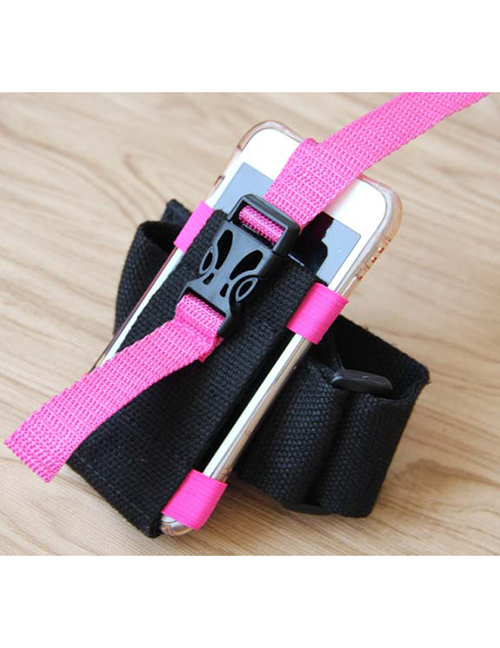 Fashion Rose Red Sport Running Buckle Arm Bag