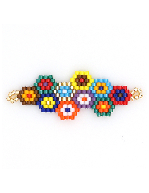 Fashion Floret Rice Beads Weave Geometric Pattern Accessories