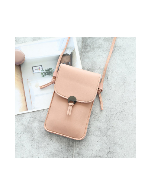 Fashion Pink Locked Rectangular Shoulder Bag