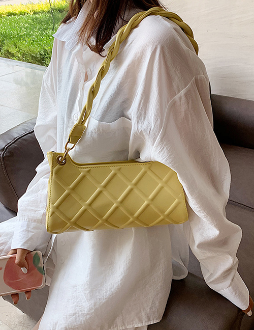 Fashion Yellow One-shoulder Crossbody Bag