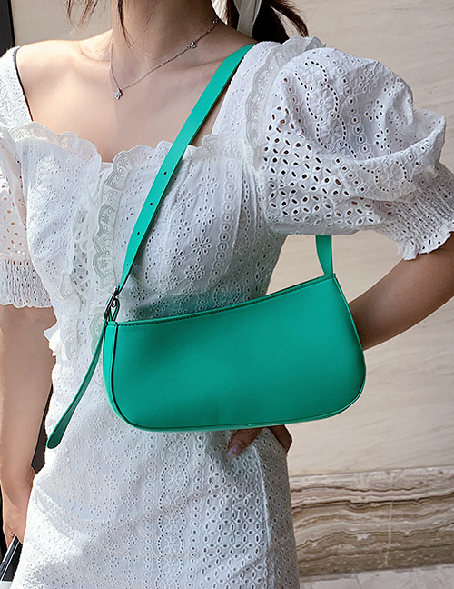 Fashion Green One-shoulder Portable Underarm Bag