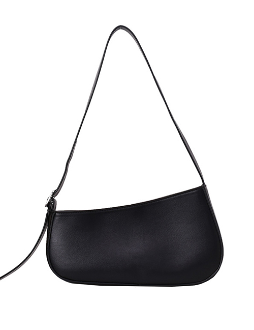 Fashion Black One-shoulder Portable Underarm Bag