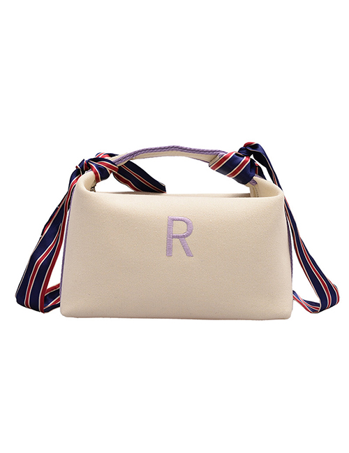 Fashion White Scarf Cross-body Handbag