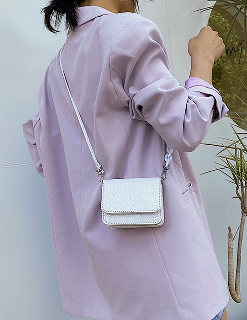 Fashion Small White Stone Pattern Shoulder Crossbody Bag