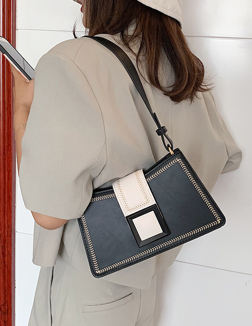 Fashion Black Hand-shouldered Diagonal Shoulder Bag
