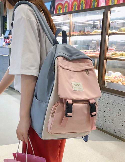 Fashion Blue Tooling Girl Backpack