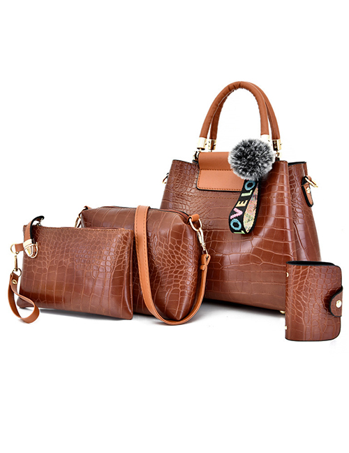 Fashion Brown One-shoulder Messenger Bag