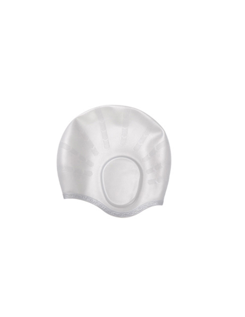 Fashion Silver-silicone Swimming Earmuffs Silicone Earmuff Swimming Cap