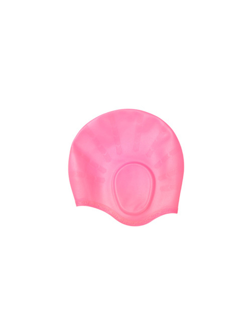 Fashion Pink-silicone Swimming Earmuffs Silicone Earmuff Swimming Cap