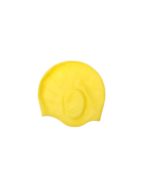 Fashion Yellow-silicone Swimming Earmuffs Silicone Earmuff Swimming Cap