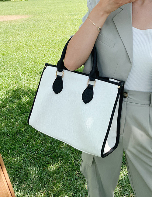 Fashion White Large Capacity Hand Bag