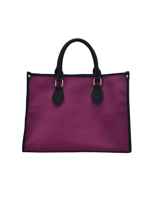 Fashion Purple Large Capacity Hand Bag