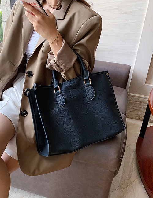 Fashion Black Large Capacity Hand Bag