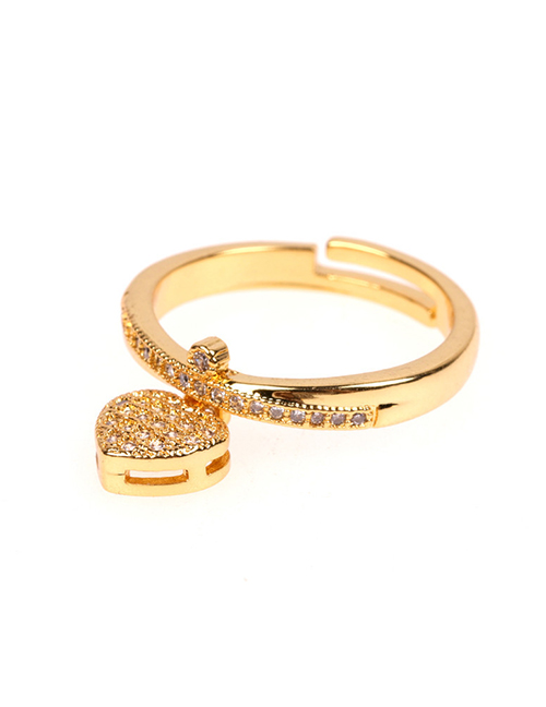 Fashion Section One Love Ring With Micro Diamonds
