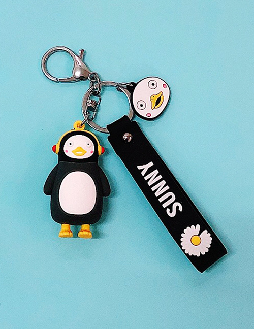 Fashion Penguin Small Daisy Pendant Keychain Accessories