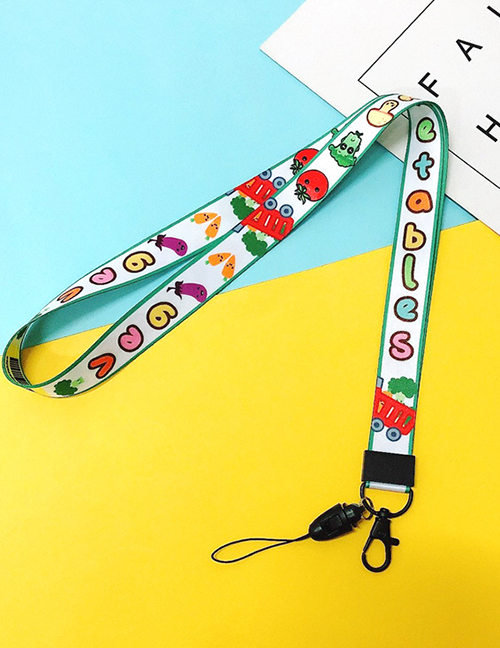 Fashion Vegetables Two In One Cartoon Hanging Neck Mobile Phone Lanyard