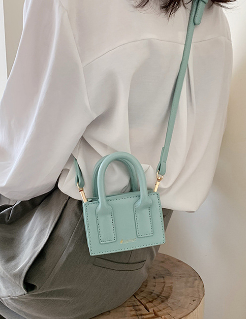 Fashion Green Contrast Mini Shoulder Bag