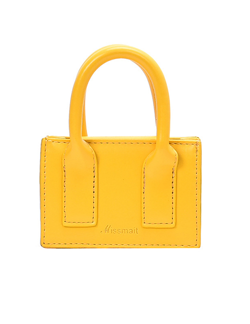 Fashion Yellow Contrast Mini Shoulder Bag