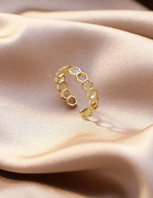 Fashion Section 4 Micro-set Zircon Stack Ring