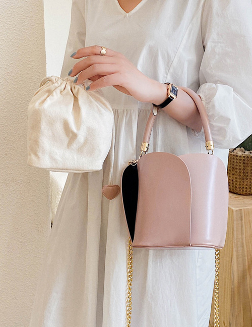 Fashion Pink Chain Shoulder Messenger Handbag