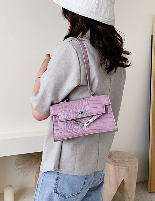 Fashion Purple One Shoulder Crossbody Bag