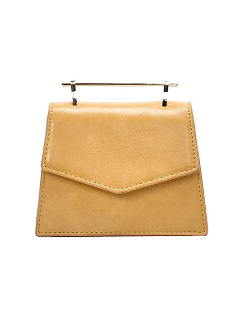 Fashion Yellow One-shoulder Cross-body Chain Handbag