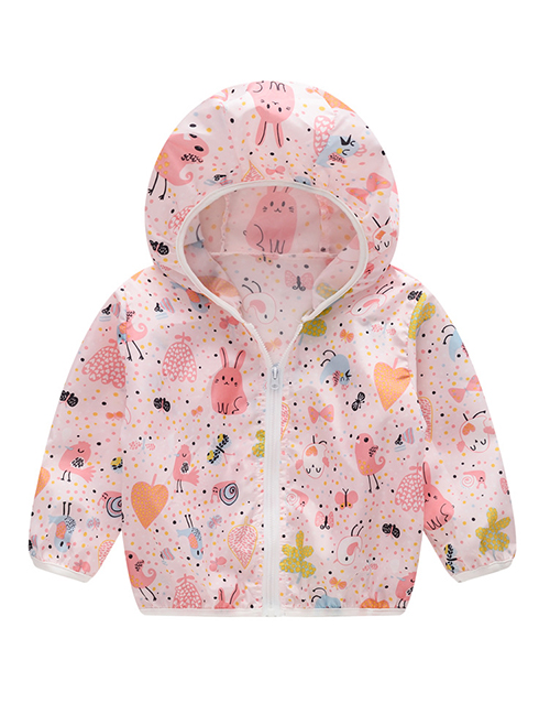 Fashion Rabbit Powder Hooded Outdoor Sun Protection Clothing