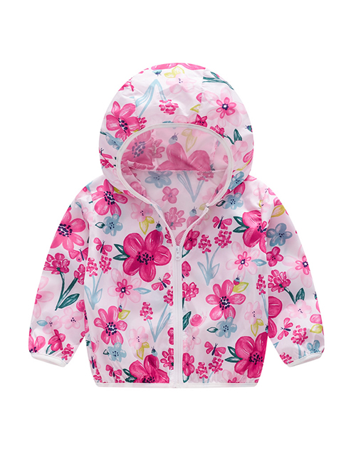 Fashion Flowers Hooded Outdoor Sun Protection Clothing