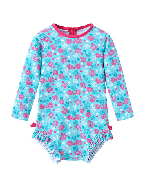Fashion Snowflake Children's Printed One-piece Swimsuit