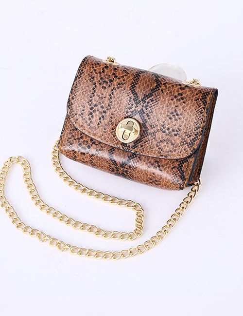 Fashion Snake Chain Small Bag Snake-print Leopard-print Chain Belt Bag