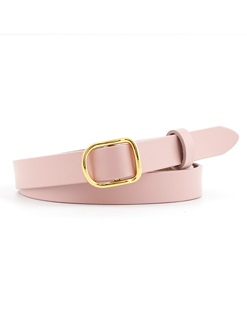 Fashion Pink Thin Belt Candy Color Knotted Belt