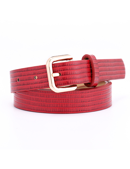 Fashion Gold Buckle-red Stone Lizard Pin Buckle