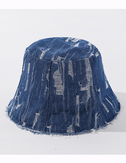 Fashion Denim Blue Washed Denim Fisherman Hat