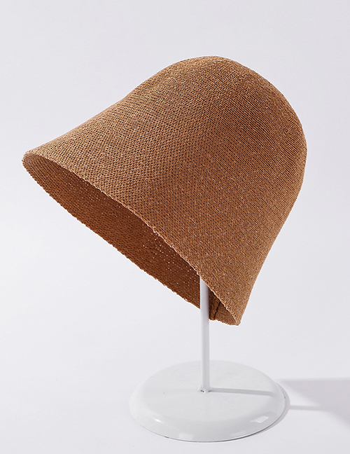 Fashion Camel Straight Tube Light Board Breathable Folding Fisherman Hat