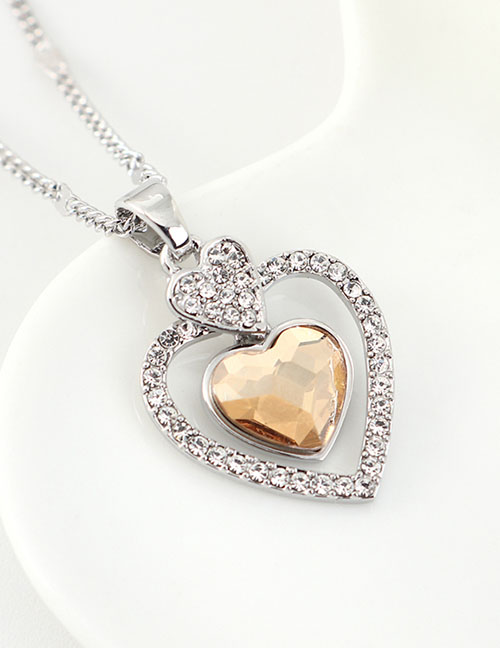 Fashion Golden Phantom Crystal Inlaid Rhinestone Necklace