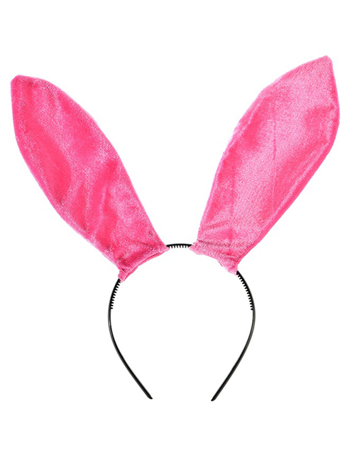 Fashion Pink Velvet Cat And Rabbit Ear Headband