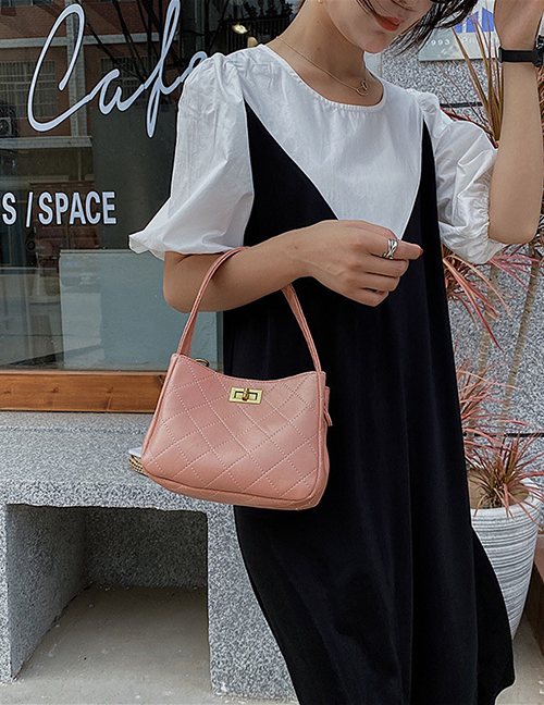 Fashion Pink One-shoulder Crossbody Bag