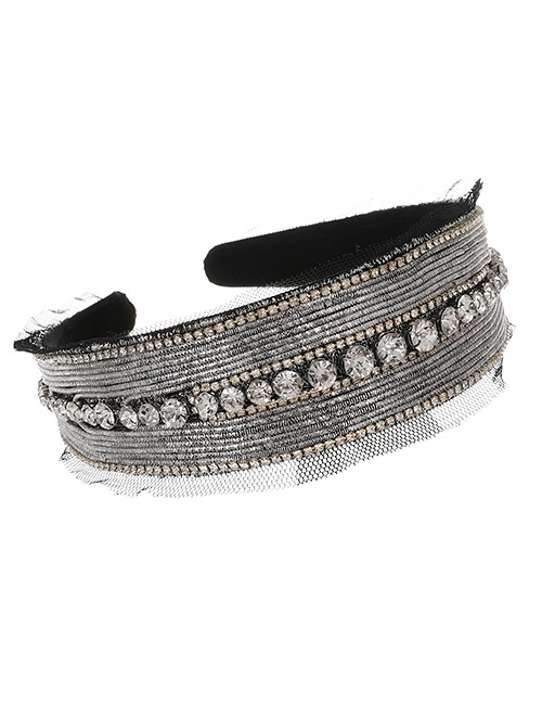 Fashion Silver Alloy Chain Lace Headband