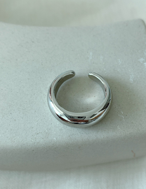 Fashion Silver Wide Version Metal Open Ring