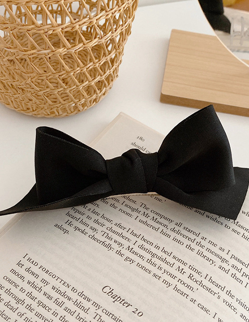 Fashion [hairpin] Black Candy-colored Hairpin With Three-dimensional Bow