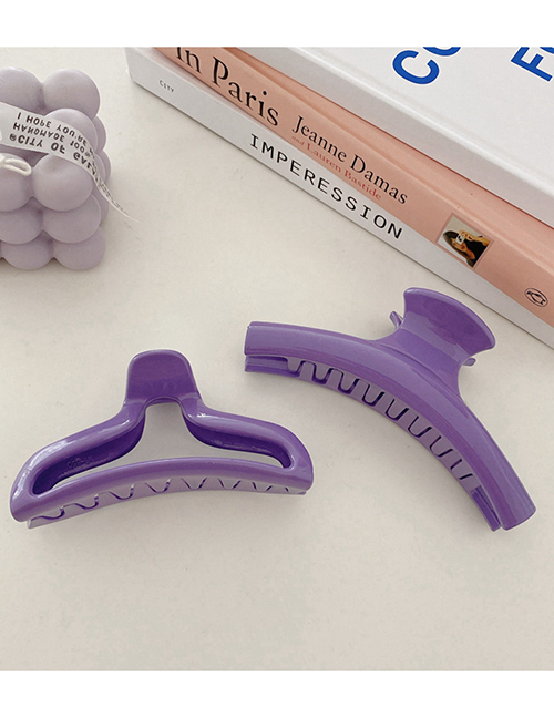 Fashion One Clip-purple Candy-colored Large Plate Hairpin (single Price)