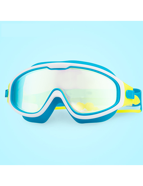 Fashion Electroplated Lake Blue High-definition Childrens Goggles