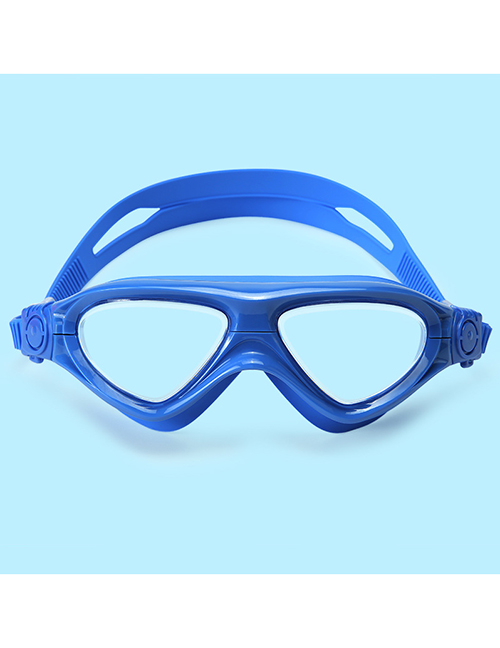 Fashion Blue High-definition Waterproof Anti-fog And Large Color Childrens Swimming Goggles