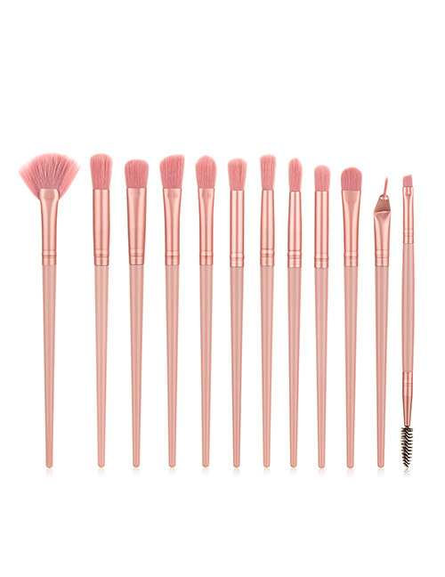 Fashion Pink Eyebrow Brush Elbow Makeup Brush Set