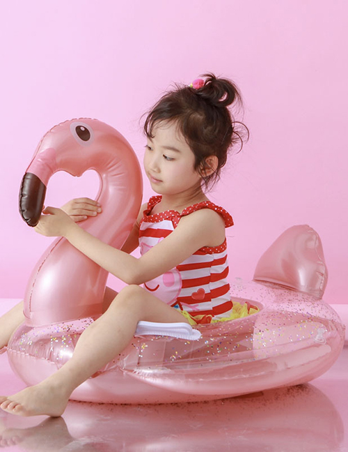Fashion Flamingo With Sequin Inflatable Bottom Sequined Inflatable Bottom Boat Flamingo Unicorn Peacock Horse Bubble Bottom Child Seat