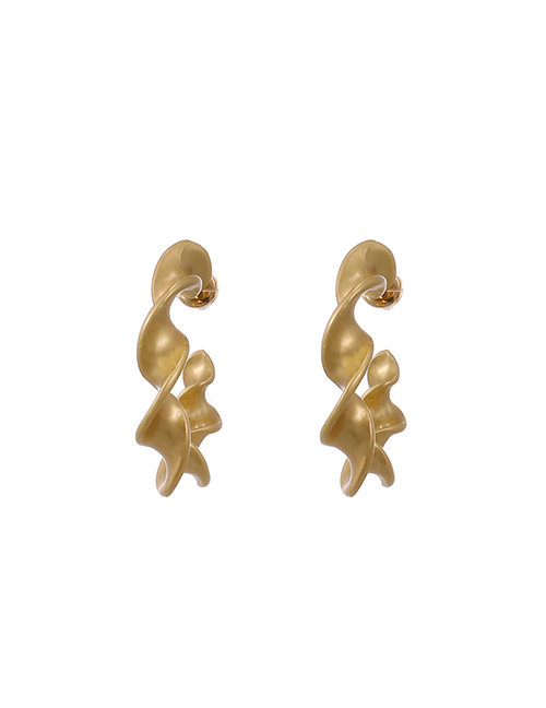 Fashion Gold Color Alloy Geometric Shape Ear Studs