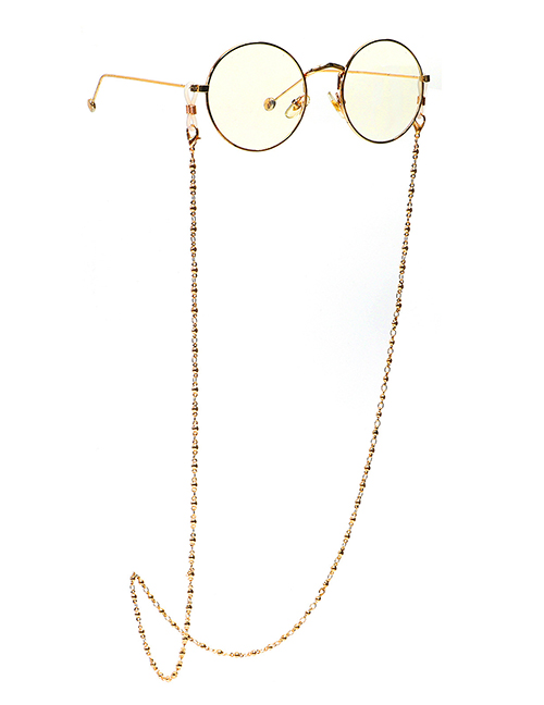 Fashion Golden Handmade Chain Copper Beads All Handmade Glasses Chain