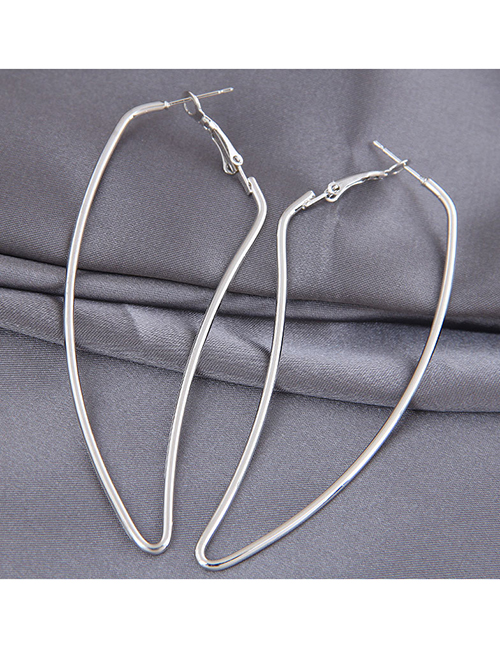 Fashion Silver Color Small Pepper Line Alloy Hollow Earrings