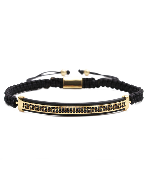 Fashion Gold Colorful Leather Strap 6mm Frosted Stone Crown Three-cut Round Leather Strip Beaded Bracelet